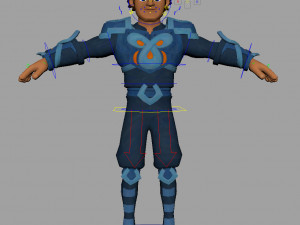 cartoon rigged character 1 3D मॉडल