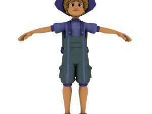 cartoon rigged character 2 3D Model