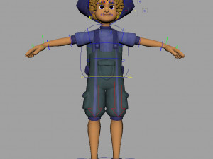 cartoon rigged character 2 3D Model