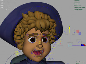 cartoon rigged character 2 3D Model