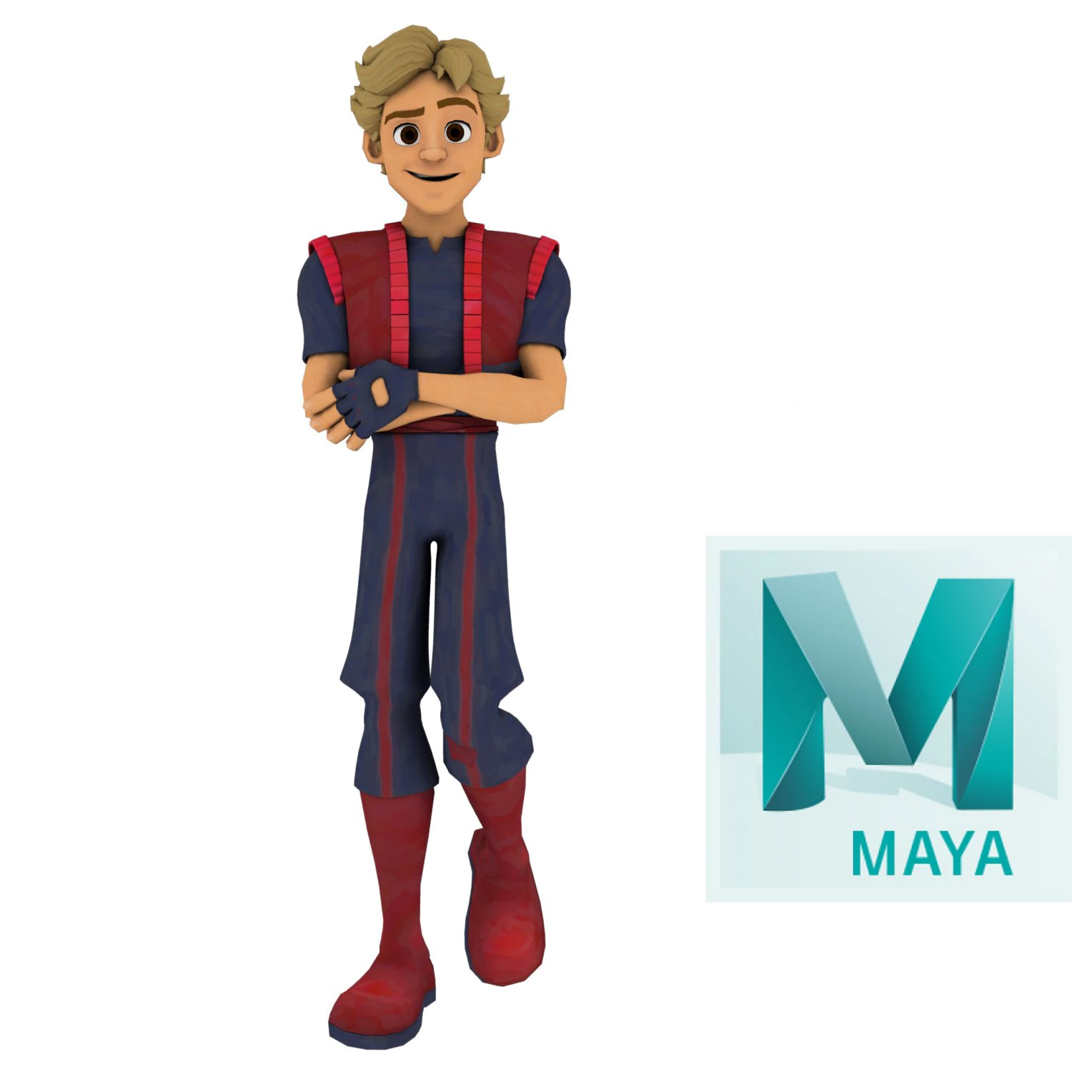 cartoon rigged character 3 3D Model .c4d .max .obj .3ds .fbx .stl .blend