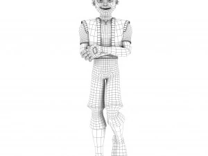 cartoon rigged character 3 3D Model
