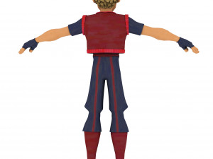 cartoon rigged character 3 Model 3D