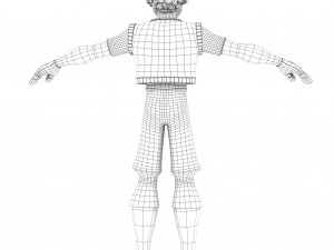 cartoon rigged character 3 Model 3D