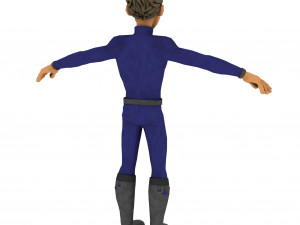 cartoon rigged character 4 3D 모델