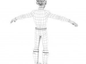 cartoon rigged character 4 3D Model