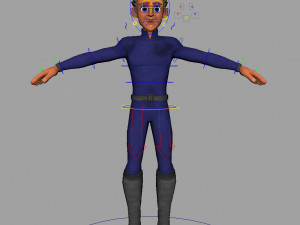 cartoon rigged character 4 3D 모델