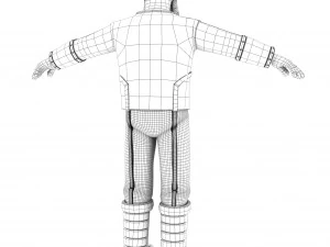 cartoon rigged character 5 3D Model