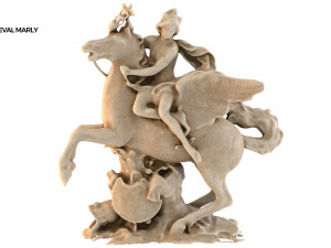 statue of cheval marly Modello 3D