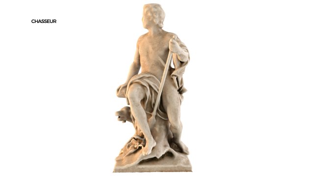 statue of chasseur 3D 模型 .c4d .max .obj .3ds .fbx .stl .blend 