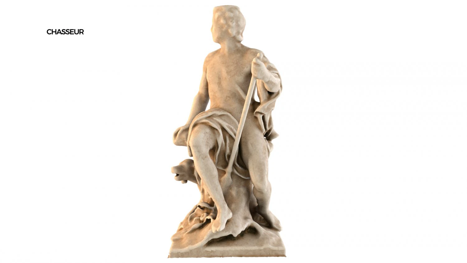 statue of chasseur 3D Model .c4d .max .obj .3ds .fbx .stl .blend 