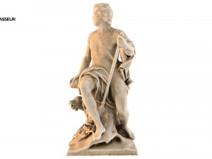 statue of chasseur Modello 3D