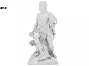 statue of chasseur 3D Model