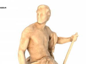 statue of chasseur 3D 模型