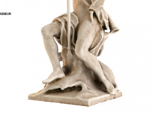 statue of chasseur 3D 模型