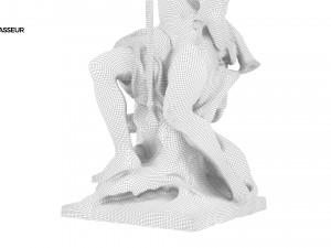 statue of chasseur 3D 模型