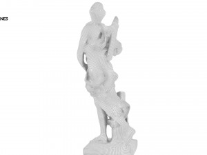 statue of diane 3 Modelo 3D