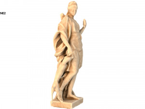 statue of diane 2 Modelo 3D