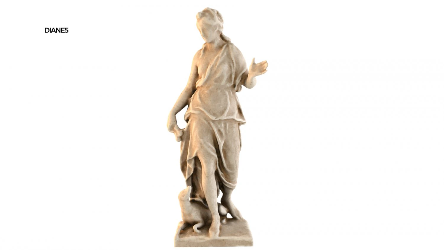 statue of diane 5 3D Model .c4d .max .obj .3ds .fbx .stl .blend 