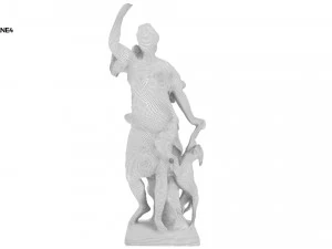 statue of diane 4 3D Model