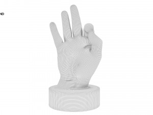 statue of hand Modelo 3D