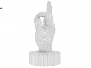 statue of hand Modelo 3D