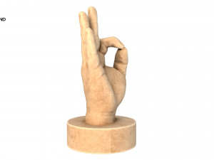 statue of hand Modelo 3D