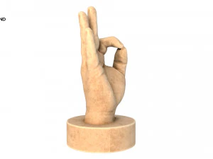 statue of hand 3D Model