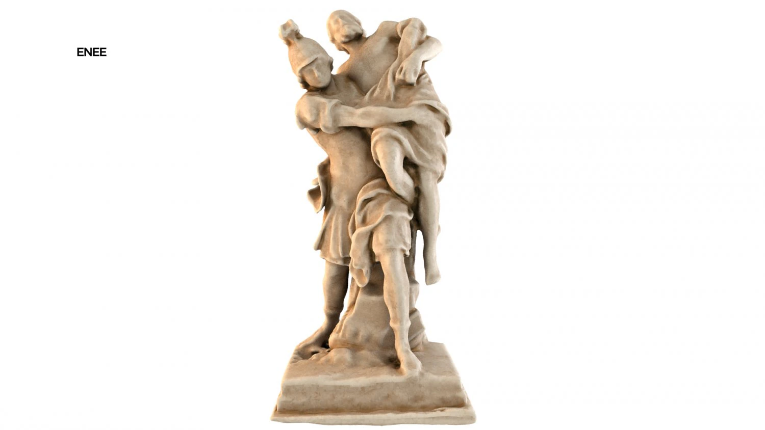 statue of enee 3D Model .c4d .max .obj .3ds .fbx .stl .blend 