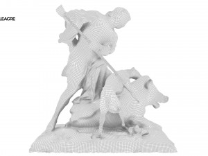 statue of meleagre 3D 모델