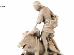 statue of meleagre 3D 모델