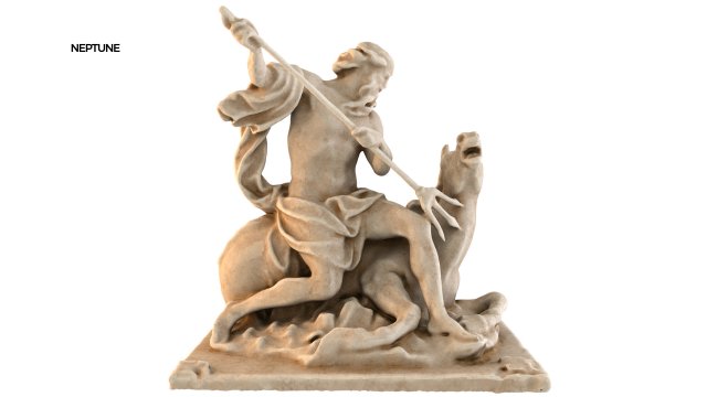 statue of neptune 3D-Modell .c4d .max .obj .3ds .fbx .stl .blend 