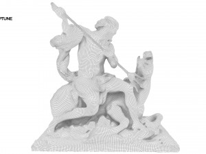 statue of neptune 3D-Modell