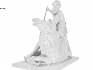 statue of neptune 3D-Modell