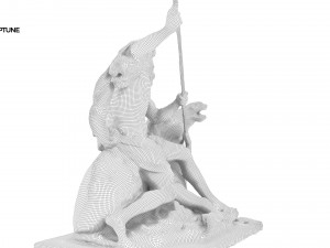statue of neptune 3D-Modell