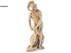 statue of philopoemen Modello 3D