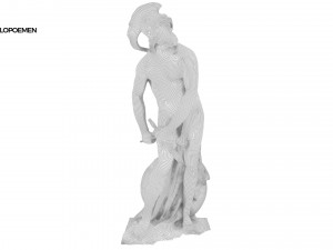 statue of philopoemen Modello 3D