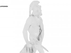 statue of philopoemen Modello 3D