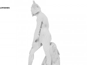 statue of philopoemen Modello 3D