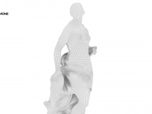 statue of pomone 3D मॉडल