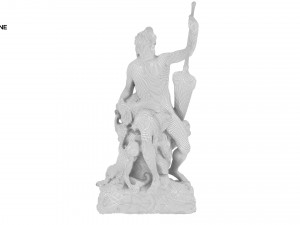 statue of seine Modello 3D