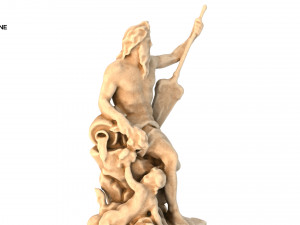 statue of seine Modello 3D