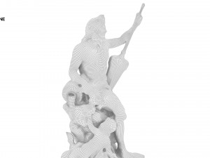 statue of seine Modello 3D