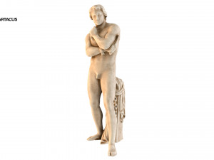 statue of spartacus Modello 3D