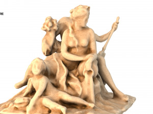 statue of loire 3D Model
