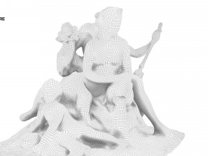 statue of loire 3D Model