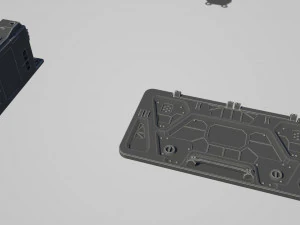 hard surface kitbash pack - 60 objects 3D Model