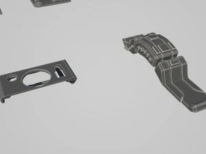 hard surface kitbash pack - 60 objects 3D Model