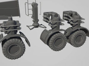 hard surface kitbash pack - 60 objects 3D Model