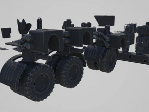 hard surface kitbash pack - 60 objects 3D Model